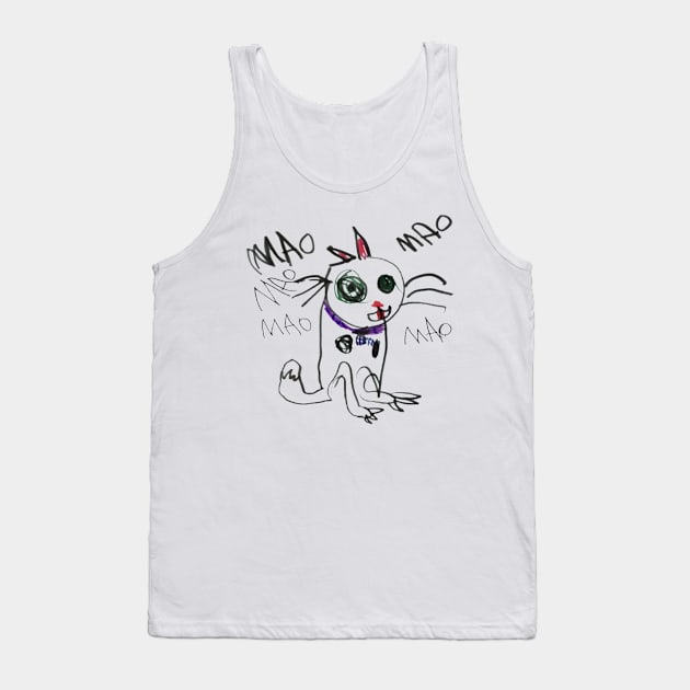 cat Tank Top by KGBuchanan